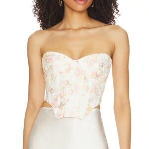 Bardot Lila Bustier Top in Water Floral XS